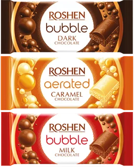 Czekolada mleczna bubble Roshen 80g widok 1