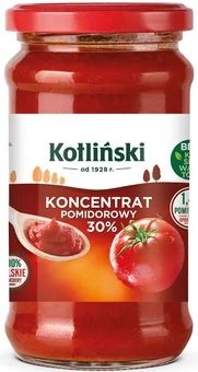 Koncentrat pomidorowy 30% Kotliński 230g widok 1