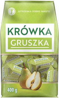 Zdjęcie produktu - Cukierki krówka gruszka Jutrzenka 400g