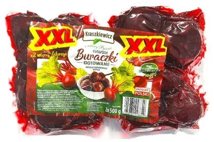 Buraczki całe gotowane widok 1