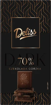 Czekolada gorzka 70% Deliss Exclusive 100g widok 1
