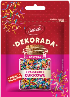 Zdjęcie produktu - Posypka pałeczki cukrowe Dekorada Delecta 35g