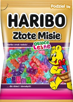 Żelki Złote Misie owoce leśne Haribo 175g widok główny 