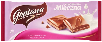 Czekolada mleczna Goplana 90g widok główny 