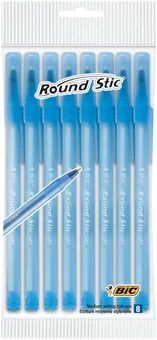 Długopis niebieski Round Stic Bic 8szt mix SZ26 widok 1
