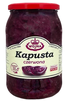 Kapusta czerwona Wojna 880/700g widok 1