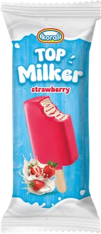Lody na patyku strawberry Top Milker Koral 110ml widok główny