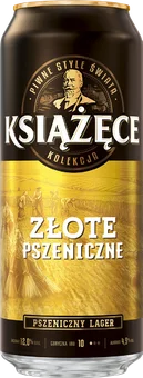 Piwo Książęce pszeniczne 0,5l 4,9% puszka widok 1
