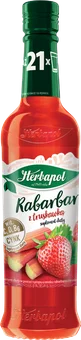 Syrop rabarbar truskawka Herbapol 420ml widok 1