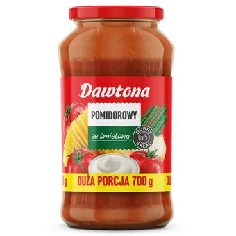 Sos pomidorowy ze śmietaną Dawtona 700g widok 1