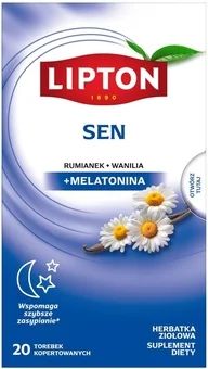 Herbatka ziołowa sen Lipton 20x1,7g widok 1