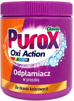 Odplamiacz do tkanin koloro w proszku Purox 850g widok 1
