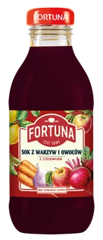 Sok z warzyw i owoców z czosnkiem Fortuna 300ml widok 1