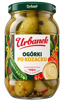 Zdjęcie produktu - Ogórki po kozacku Urbanek 850/450g