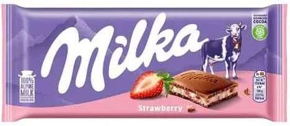Czekolada strawberry yoghurt Milka 100g widok główny 