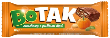 Baton orzechowy z pestka. dyni Botak Agrohansa 40g widok 1