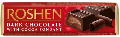 Zdjęcie produktu - Baton dark chocolate Roshen 43g