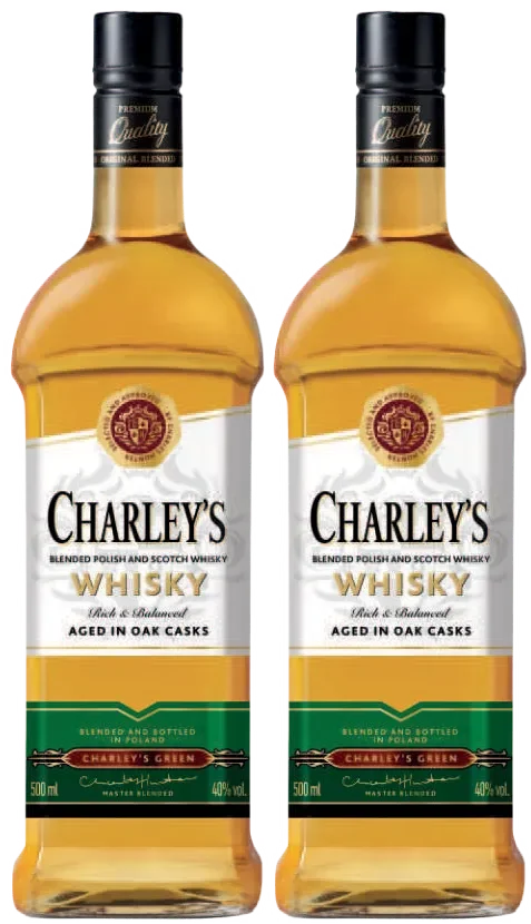 Whisky Charley's 0,5l 40% widok 1