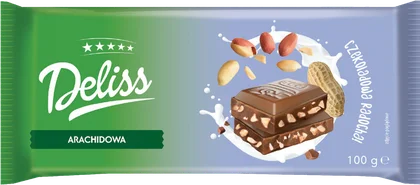 Czekolada bakaliowa Deliss 100g widok główny 