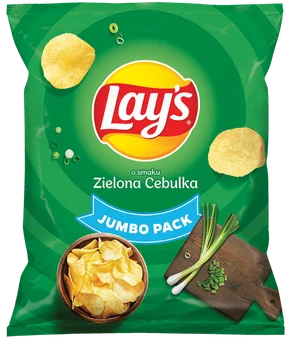 Chipsy zielona cebulka Lay's 300g widok główny 