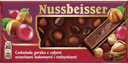 Czekolada gorzka 46% orzech rodz. Nussbeisser 100g widok 1